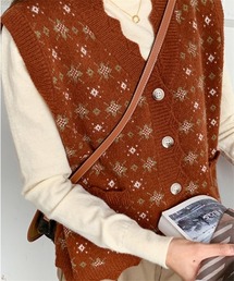 MAISON DE THERESE | ボタン開きニットベスト(ベスト)