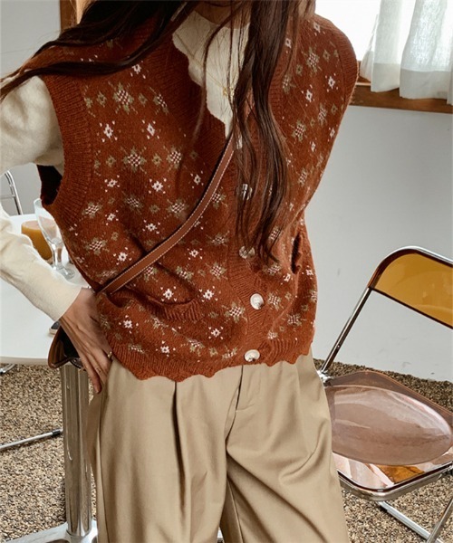 MAISON DE THERESE（メゾン ド テレーズ）の「ボタン開きニットベスト（ベスト・レディース・A/B/C・FREE）」の22枚目の写真