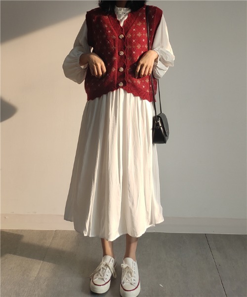 MAISON DE THERESE（メゾン ド テレーズ）の「ボタン開きニットベスト（ベスト・レディース・A/B/C・FREE）」の8枚目の写真