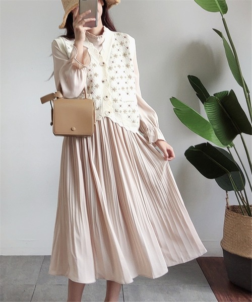 MAISON DE THERESE（メゾン ド テレーズ）の「ボタン開きニットベスト（ベスト・レディース・A/B/C・FREE）」の14枚目の写真