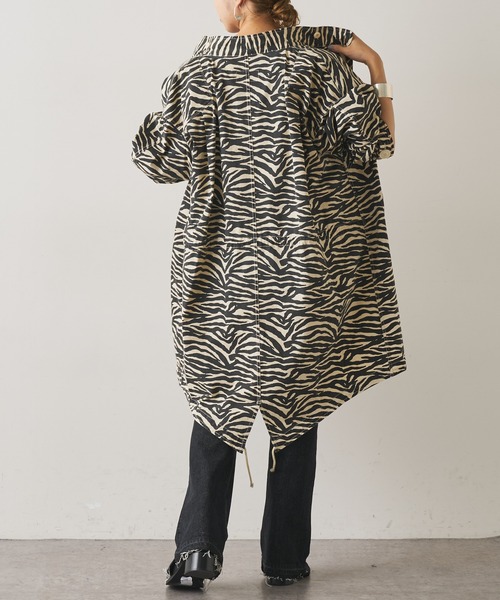 Omekashi（オメカシ）の「ゼブラモッズコート（モッズコート・レディース・アイボリー・FREE）」の21枚目の写真