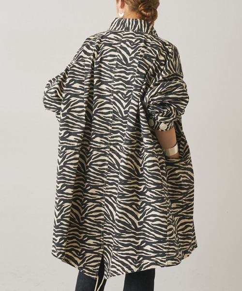 Omekashi（オメカシ）の「ゼブラモッズコート（モッズコート・レディース・アイボリー・FREE）」の8枚目の写真