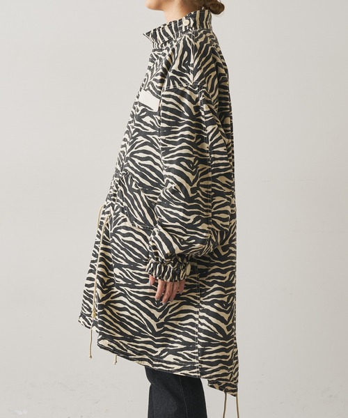 Omekashi（オメカシ）の「ゼブラモッズコート（モッズコート・レディース・アイボリー・FREE）」の5枚目の写真