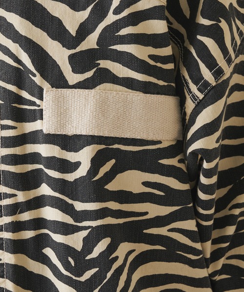 Omekashi（オメカシ）の「ゼブラモッズコート（モッズコート・レディース・アイボリー・FREE）」の6枚目の写真