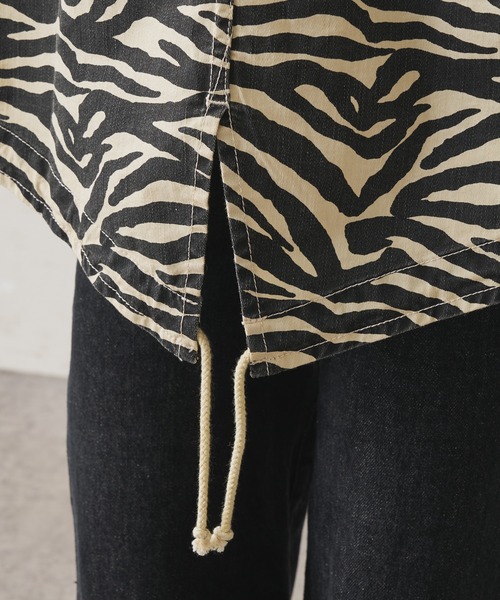 Omekashi（オメカシ）の「ゼブラモッズコート（モッズコート・レディース・アイボリー・FREE）」の10枚目の写真