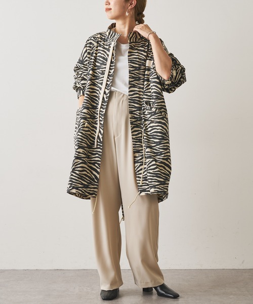 Omekashi（オメカシ）の「ゼブラモッズコート（モッズコート・レディース・アイボリー・FREE）」の4枚目の写真