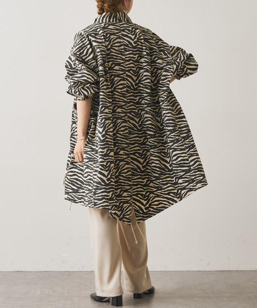 Omekashi（オメカシ）の「ゼブラモッズコート（モッズコート・レディース・アイボリー・FREE）」の7枚目の写真