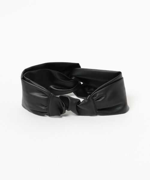 B:MING by BEAMS（ビーミングバイビームス）の「VLANK / フェイクレザー ヘアバンド（ヘアバンド・レディース・ブラック/グリーン/ブラウン系その他2・ONE SIZE）」の4枚目の写真