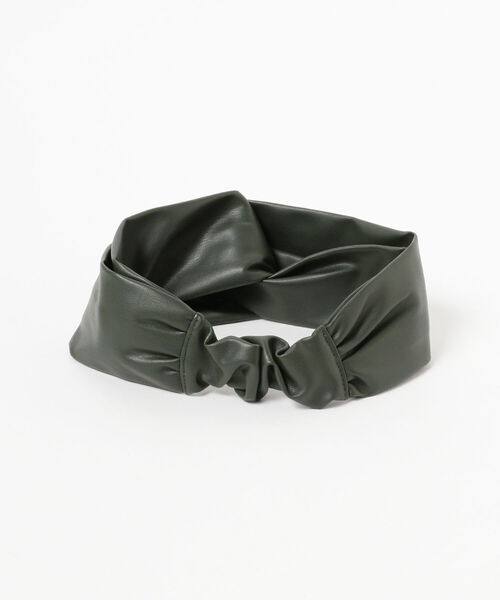 B:MING by BEAMS（ビーミングバイビームス）の「VLANK / フェイクレザー ヘアバンド（ヘアバンド・レディース・ブラック/グリーン/ブラウン系その他2・ONE SIZE）」の8枚目の写真