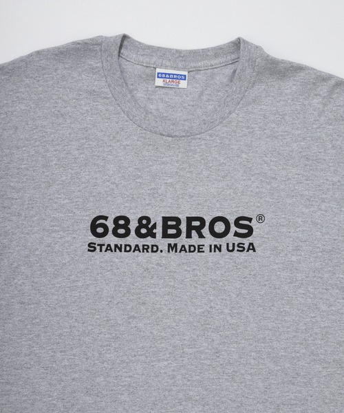 68&brothers(シックスティエイトアンドブラザーズ)の「68&BROTHERS シックスティーエイトアンドブラザーズ / "STANDARD" L/S Tee(Tシャツ/カットソー・メンズ・ホワイト/ブラック/ネイビー/ホワイト×ブラック/グレー・LARGE/X-LARGE/MEDIUM/XX-LARGE)」の8枚目の写真