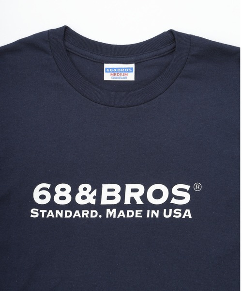 68&brothers(シックスティエイトアンドブラザーズ)の「68&BROTHERS シックスティーエイトアンドブラザーズ / "STANDARD" L/S Tee(Tシャツ/カットソー・メンズ・ホワイト/ブラック/ネイビー/ホワイト×ブラック/グレー・LARGE/X-LARGE/MEDIUM/XX-LARGE)」の12枚目の写真