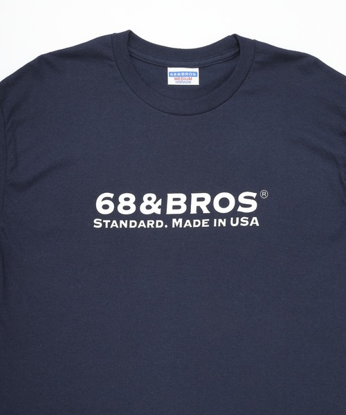 68&brothers(シックスティエイトアンドブラザーズ)の「68&BROTHERS シックスティーエイトアンドブラザーズ / "STANDARD" L/S Tee(Tシャツ/カットソー・メンズ・ホワイト/ブラック/ネイビー/ホワイト×ブラック/グレー・LARGE/X-LARGE/MEDIUM/XX-LARGE)」の13枚目の写真