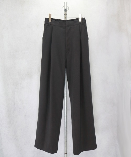 INTERPLAY（インタープレイ）の「【INTERPLAY】 1タックワイドパンツ（スラックス・メンズ・ブラウン/ライトグリーン/ダークグレー・FREE）」の22枚目の写真