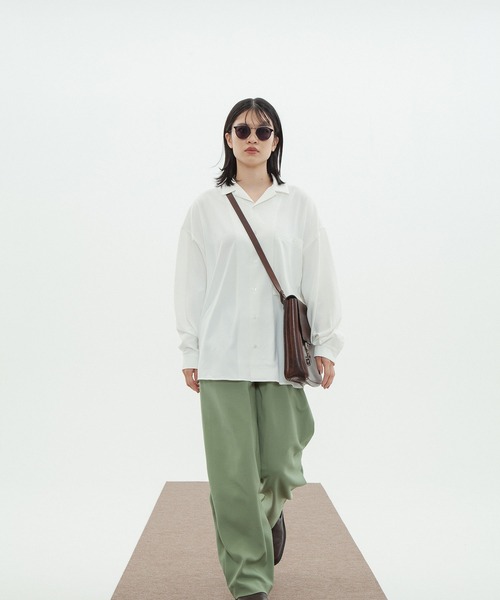 INTERPLAY（インタープレイ）の「【INTERPLAY】 1タックワイドパンツ（スラックス・メンズ・ブラウン/ライトグリーン/ダークグレー・FREE）」の7枚目の写真