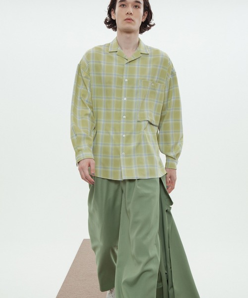 INTERPLAY（インタープレイ）の「【INTERPLAY】 1タックワイドパンツ（スラックス・メンズ・ブラウン/ライトグリーン/ダークグレー・FREE）」の14枚目の写真