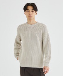 BATONER クルーネックニットセーター ホワイト BATONER クルーネックニットセーター ホワイト BATONER