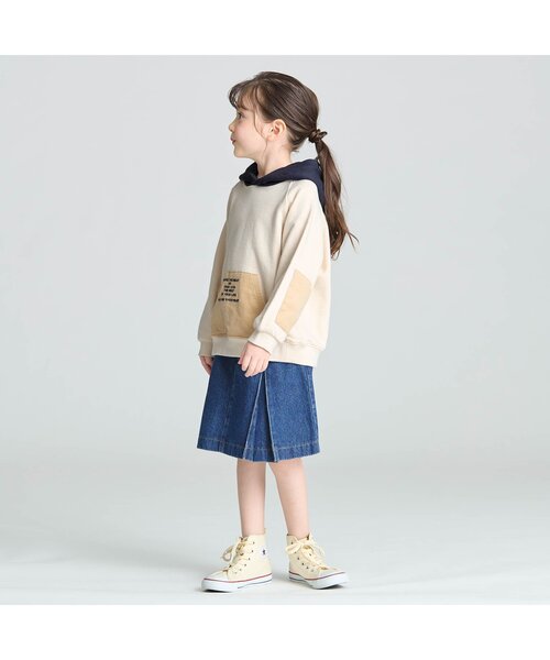 BREEZE（ブリーズ）の「カラーリンクフーディー（パーカー・キッズ・レインボー/オフホワイト/ブラック/ワインレッド・100/150/110/140/130/120/90）」の7枚目の写真