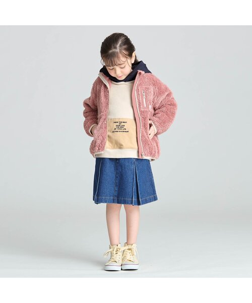 BREEZE（ブリーズ）の「カラーリンクフーディー（パーカー・キッズ・レインボー/オフホワイト/ブラック/ワインレッド・100/150/110/140/130/120/90）」の10枚目の写真