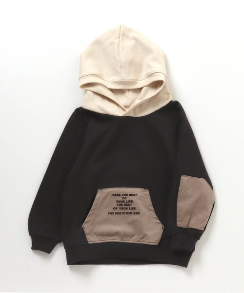 BREEZE（ブリーズ）の「カラーリンクフーディー（パーカー・キッズ・レインボー/オフホワイト/ブラック/ワインレッド・100/150/110/140/130/120/90）」の20枚目の写真