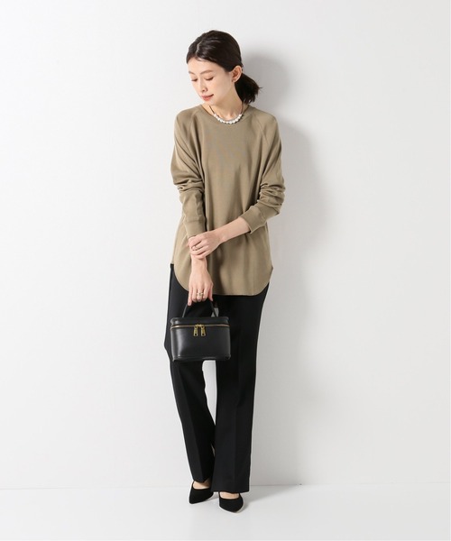 plage（プラージュ）の「premium フライスロンTシャツ◆（Tシャツ/カットソー・レディース・ホワイト/カーキ/ネイビー・FREE）」の6枚目の写真