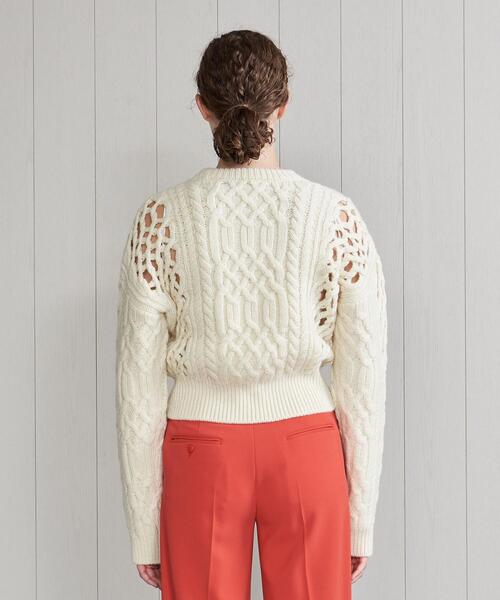【美品】 H BEAUTY&YOUTH ニットセーター KNIT WOOL100 H beauty&youth Yarn Wool Knit Sweater