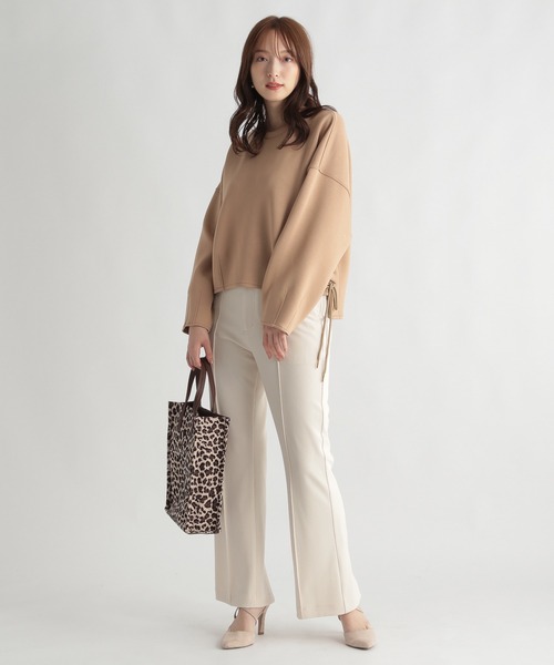 Andemiu（アンデミュウ）の「ダンボールレースアップカット238304（スウェット・レディース・ライトグレー/ベージュ/ブルー・FREE）」の21枚目の写真