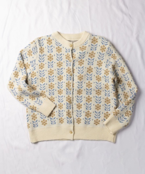 me+em select（ミームセレクト）の「花柄ジャガードニットカーディガン（カーディガン/ボレロ・レディース・ブラック/ベージュ/ブラウン・FREE）」の22枚目の写真