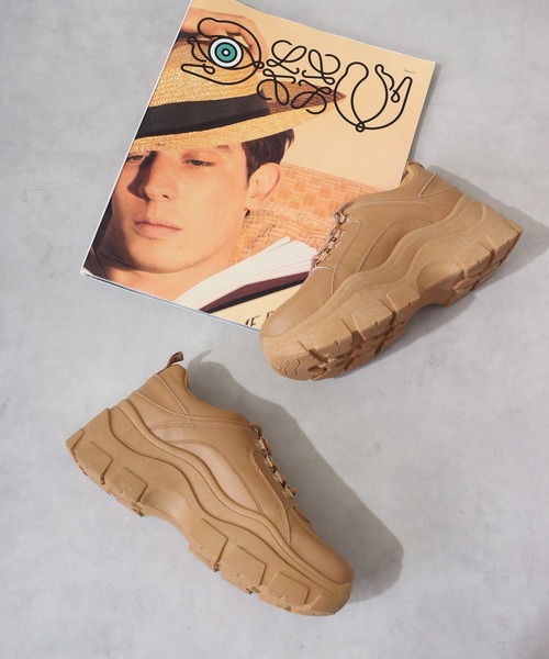 LOVEHUNTER（ラブハンター）の「LOVEHUNTER 軽量 厚底ダッドスニーカー（スニーカー・レディース・ブラック×ホワイト/キャメル/ホワイト/ブラック系その他/ブラック系その他2/ホワイト系その他/ブラック系その他3/ベージュ/ホワイト系その他2/ブラック/ブラック系その他6/ホワイト系その他5/ブラック系その他4/ブラック系その他5/ホワイト系その他4/ホワイト系その他3/ブラック系その他7/ベージュ系その他/ホワイト系その他6/ホワイト系その他7/その他/その他1・L/LL/S/M/3L/4L）」の20枚目の写真