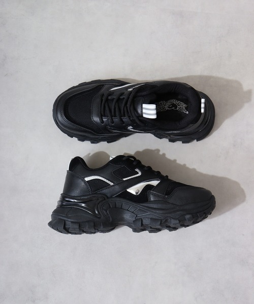 LOVEHUNTER（ラブハンター）の「LOVEHUNTER 軽量 厚底ダッドスニーカー（スニーカー・レディース・ブラック×ホワイト/キャメル/ホワイト/ブラック系その他/ブラック系その他2/ホワイト系その他/ブラック系その他3/ベージュ/ホワイト系その他2/ブラック/ブラック系その他6/ホワイト系その他5/ブラック系その他4/ブラック系その他5/ホワイト系その他4/ホワイト系その他3/ブラック系その他7/ベージュ系その他/ホワイト系その他6/ホワイト系その他7/その他/その他1・L/LL/S/M/3L/4L）」の14枚目の写真