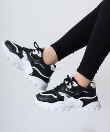 LOVEHUNTER 軽量 厚底ダッドスニーカー