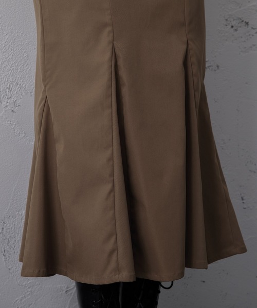 Adoon plain(アドーンプレーン)の「【美シルエット!】マーメイドスカート(スカート・レディース・チャコールグレー/ブラック/ベージュ/カーキ・MEDIUM/LARGE)」の12枚目の写真