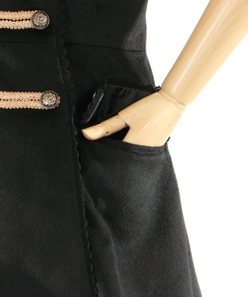 axes femme(アクシーズファム)の「ケープ付きナポレオンコート(ダッフルコート・レディース・ブラック/カーキ/ワイン・MEDIUM)」の11枚目の写真