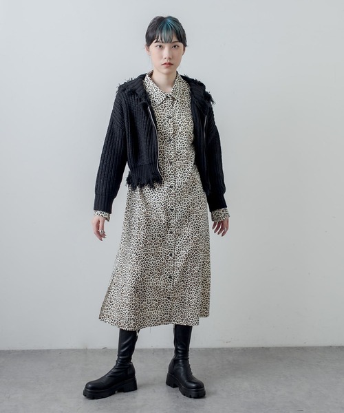 RASVOA(ラスボア)の「ダメージニットパーカー(ニット/セーター・レディース・オフホワイト/ブラック・FREE)」の20枚目の写真