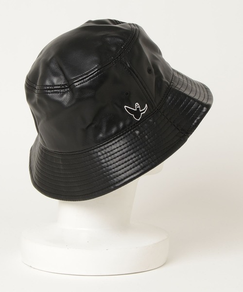 Mark Gonzales（マーク・ゴンザレス）の「MARK GONZALES/マークゴンザレス【web限定】　PU バケットハット（ハット・メンズ・ブラック×ブラック/ブラック×ホワイト・FREE）」の2枚目の写真