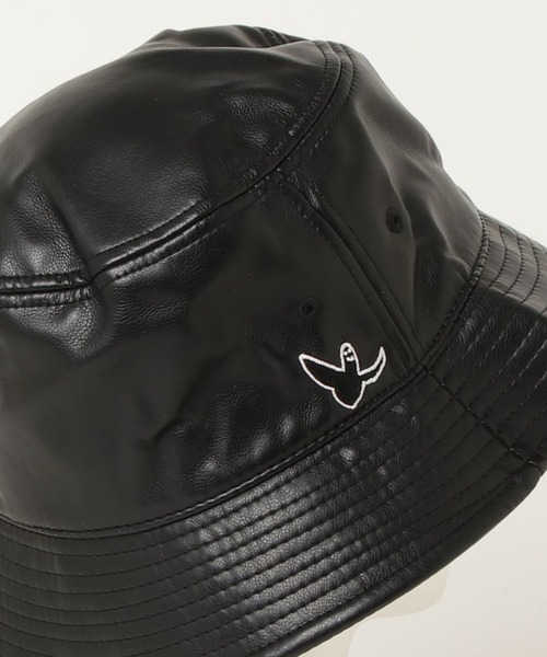 Mark Gonzales（マーク・ゴンザレス）の「MARK GONZALES/マークゴンザレス【web限定】　PU バケットハット（ハット・メンズ・ブラック×ブラック/ブラック×ホワイト・FREE）」の5枚目の写真