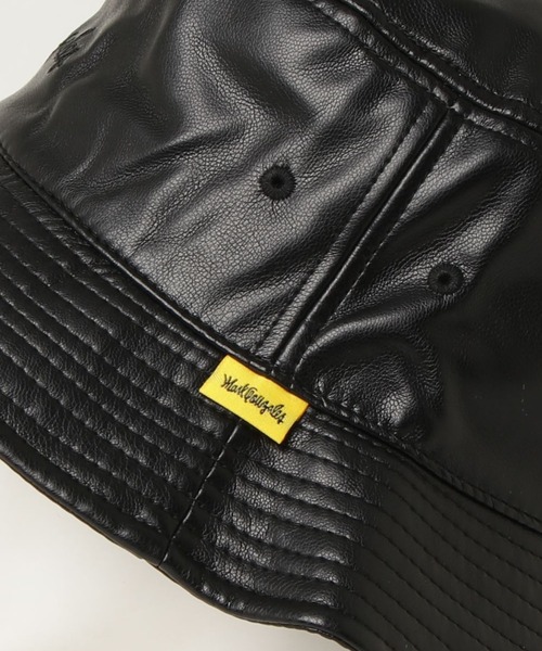 Mark Gonzales（マーク・ゴンザレス）の「MARK GONZALES/マークゴンザレス【web限定】　PU バケットハット（ハット・メンズ・ブラック×ブラック/ブラック×ホワイト・FREE）」の3枚目の写真