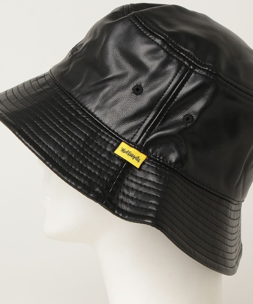 Mark Gonzales（マーク・ゴンザレス）の「MARK GONZALES/マークゴンザレス【web限定】　PU バケットハット（ハット・メンズ・ブラック×ブラック/ブラック×ホワイト・FREE）」の11枚目の写真