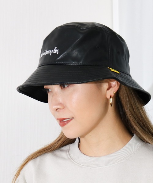 Mark Gonzales（マーク・ゴンザレス）の「MARK GONZALES/マークゴンザレス【web限定】　PU バケットハット（ハット・メンズ・ブラック×ブラック/ブラック×ホワイト・FREE）」の16枚目の写真