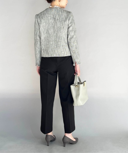 PICCIN(ピッチン)の「センタープレスストレートパンツ(スラックス・レディース・ブラック/ネイビー・M/L)」の13枚目の写真