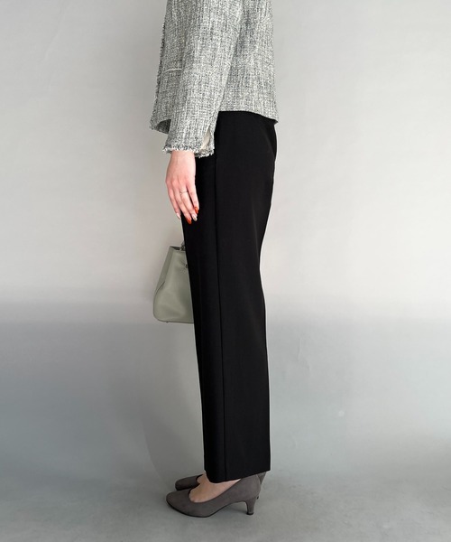 PICCIN(ピッチン)の「センタープレスストレートパンツ(スラックス・レディース・ブラック/ネイビー・M/L)」の9枚目の写真