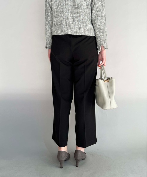 PICCIN(ピッチン)の「センタープレスストレートパンツ(スラックス・レディース・ブラック/ネイビー・M/L)」の10枚目の写真