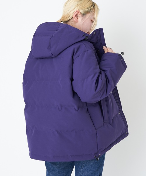 DANTON(ダントン)の「#※【DANTON/ダントン】DOWN HOODED JK/ダウンフードジャケット(ダウンジャケット/コート・レディース・パープル/ブラック・SMALL/X-SMALL)」の12枚目の写真