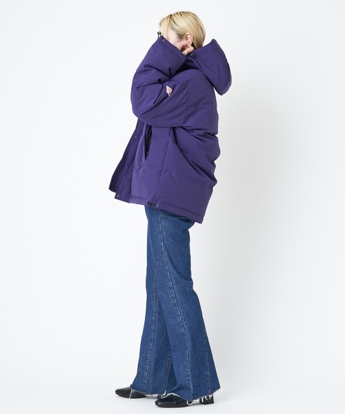 DANTON(ダントン)の「#※【DANTON/ダントン】DOWN HOODED JK/ダウンフードジャケット(ダウンジャケット/コート・レディース・パープル/ブラック・SMALL/X-SMALL)」の9枚目の写真