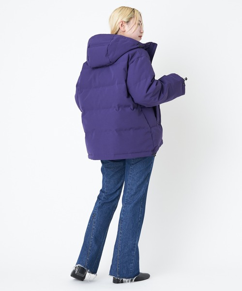 DANTON(ダントン)の「#※【DANTON/ダントン】DOWN HOODED JK/ダウンフードジャケット(ダウンジャケット/コート・レディース・パープル/ブラック・SMALL/X-SMALL)」の8枚目の写真