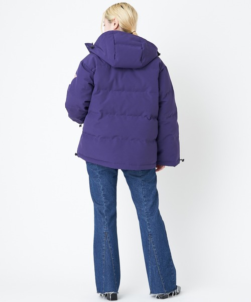 DANTON(ダントン)の「#※【DANTON/ダントン】DOWN HOODED JK/ダウンフードジャケット(ダウンジャケット/コート・レディース・パープル/ブラック・SMALL/X-SMALL)」の7枚目の写真