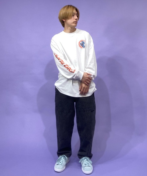 SANTA CRUZ（サンタクルーズ）の「【ムラサキスポーツ別注】SANTACRUZ/サンタクルーズ スクリーミングハンド バックプリントロンT 502221402（Tシャツ/カットソー・メンズ・ホワイト/ネイビー/ブラック/グリーン・M/XL/L）」の9枚目の写真