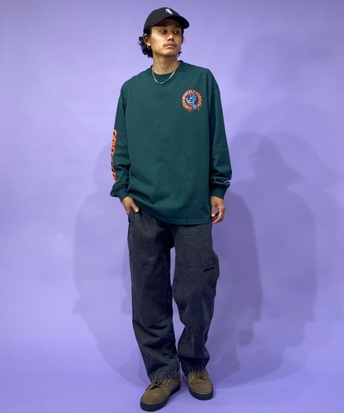 SANTA CRUZ（サンタクルーズ）の「【ムラサキスポーツ別注】SANTACRUZ/サンタクルーズ スクリーミングハンド バックプリントロンT 502221402（Tシャツ/カットソー・メンズ・ホワイト/ネイビー/ブラック/グリーン・M/XL/L）」の21枚目の写真