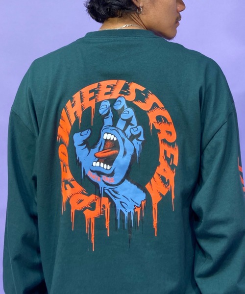 SANTA CRUZ（サンタクルーズ）の「【ムラサキスポーツ別注】SANTACRUZ/サンタクルーズ スクリーミングハンド バックプリントロンT 502221402（Tシャツ/カットソー・メンズ・ホワイト/ネイビー/ブラック/グリーン・M/XL/L）」の20枚目の写真