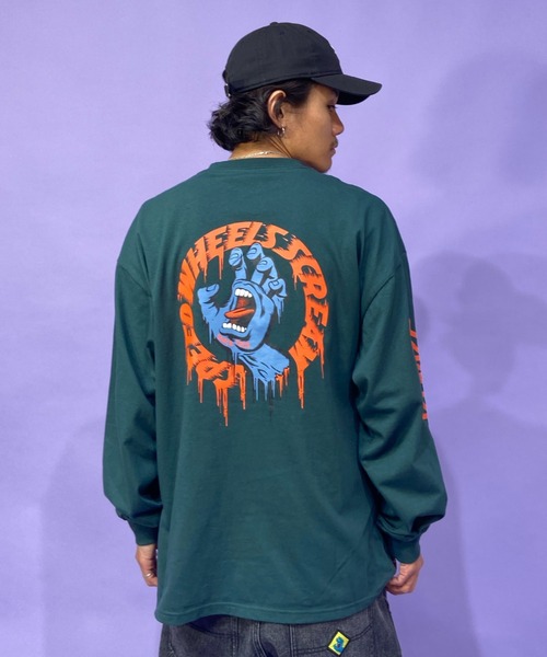 SANTA CRUZ（サンタクルーズ）の「【ムラサキスポーツ別注】SANTACRUZ/サンタクルーズ スクリーミングハンド バックプリントロンT 502221402（Tシャツ/カットソー・メンズ・ホワイト/ネイビー/ブラック/グリーン・M/XL/L）」の19枚目の写真