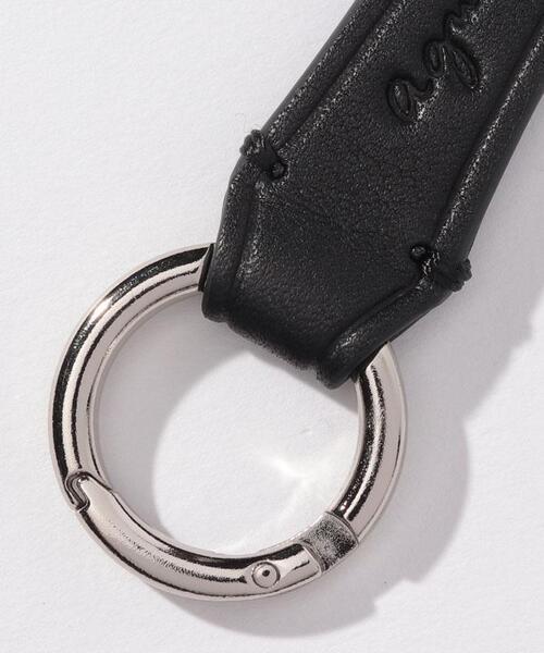 agnes b.（アニエスベー）の「レザーキーホルダー (QAH15－01)（キーホルダー・メンズ・ブラック・FREE）」の5枚目の写真